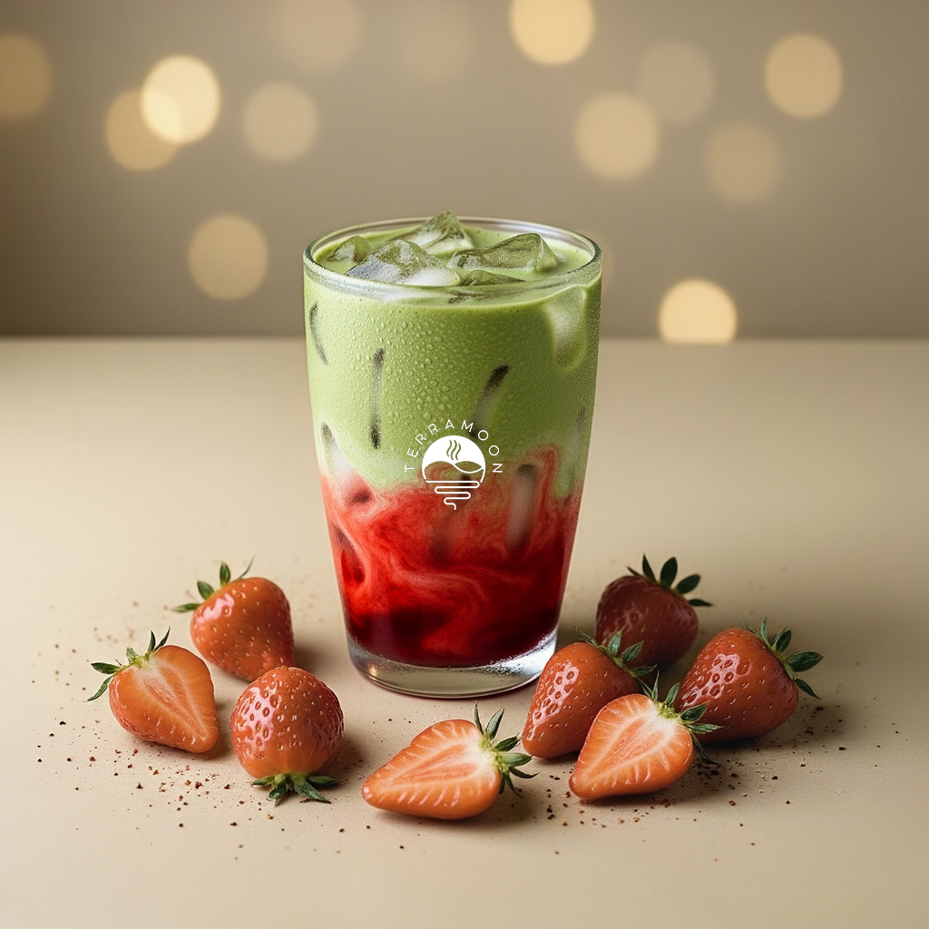 Ice Strawberry Matcha